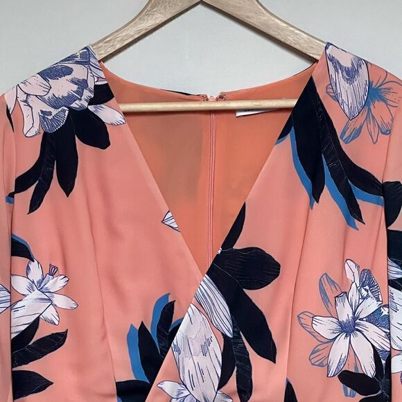 NWOT Cooper St Peachy Floral Deep V Mini Dress Womens Sz 10 Host Pick - Picture 8 of 8